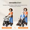 Upright Rollator - Walker with Foldable Transport Seat